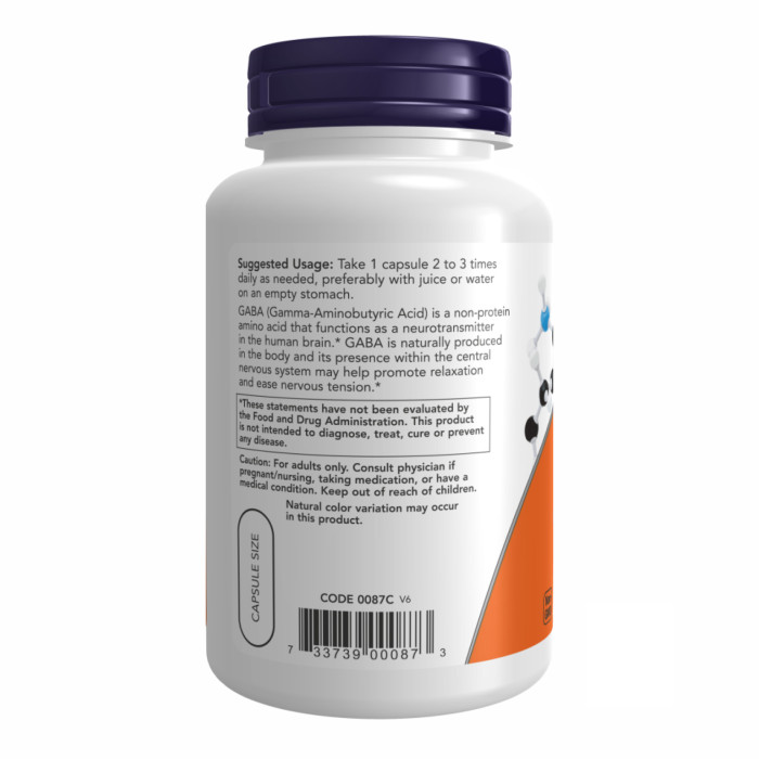 GABA 500mg - 100vcaps — офіційна ціна та характеристики