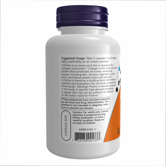 L-Proline 500mg - 120 vcaps — офіційна ціна та характеристики