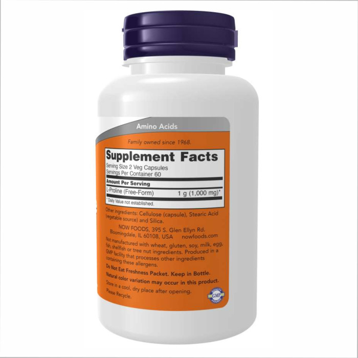L-Proline 500mg - 120 vcaps — офіційна ціна та характеристики