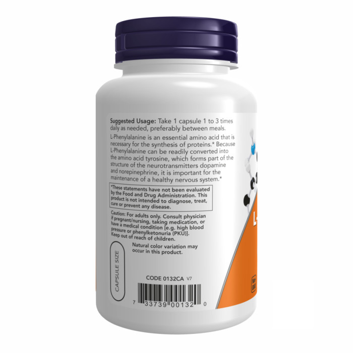 L-Phenylalanine 500mg - 120 vcaps — офіційна ціна та характеристики