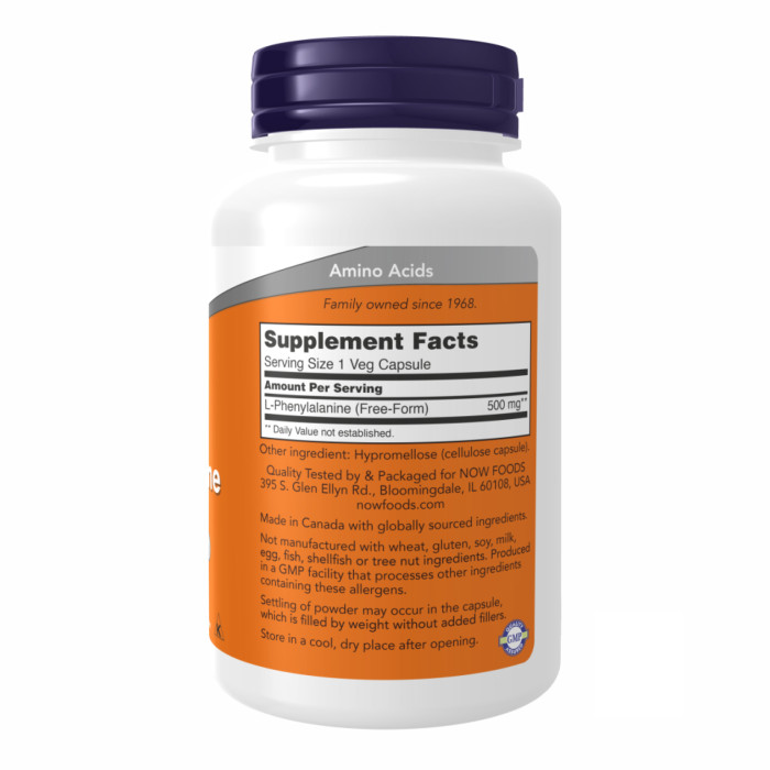 L-Phenylalanine 500mg - 120 vcaps — офіційна ціна та характеристики