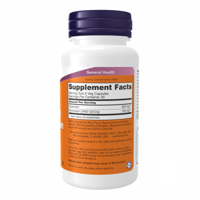 Quercetin with Bromelain - 120 vcaps — офіційна ціна та характеристики