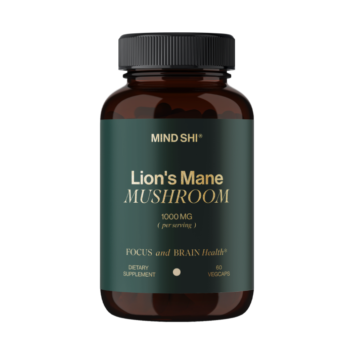 Lion's Mane Mushroom 1000 mg - 60 vegcaps — офіційна ціна та характеристики