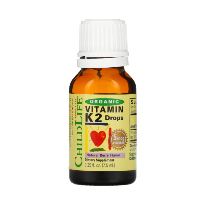 Organic Vitamin K2 Liquid - 7.5ml Natural Berry