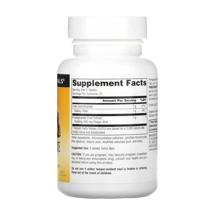 Pomegranate Extract 500mg - 60 tabs — офіційна ціна та характеристики