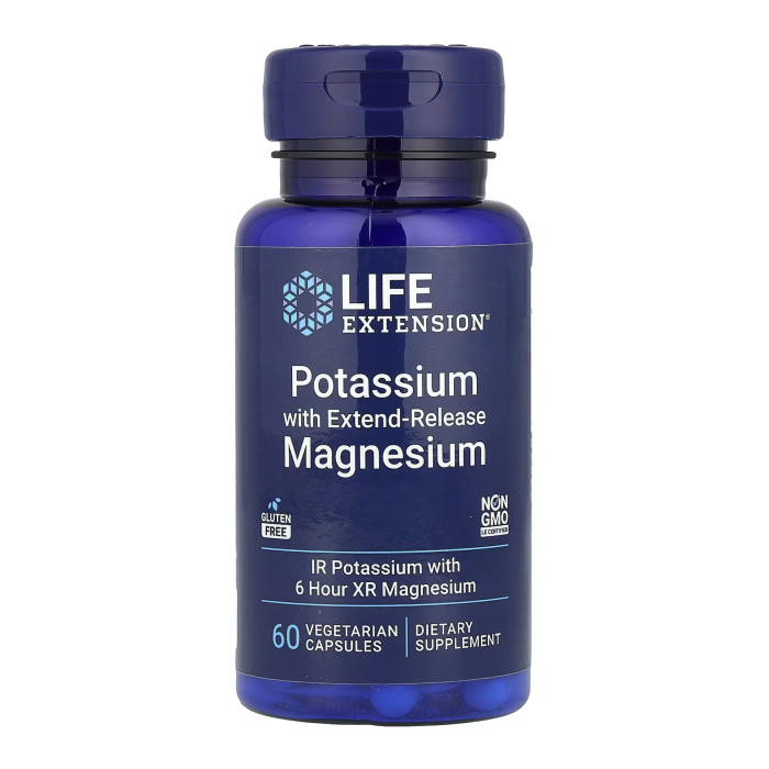 Potassium with Extend-Release Magnesium - 60 vcaps — офіційна ціна та характеристики