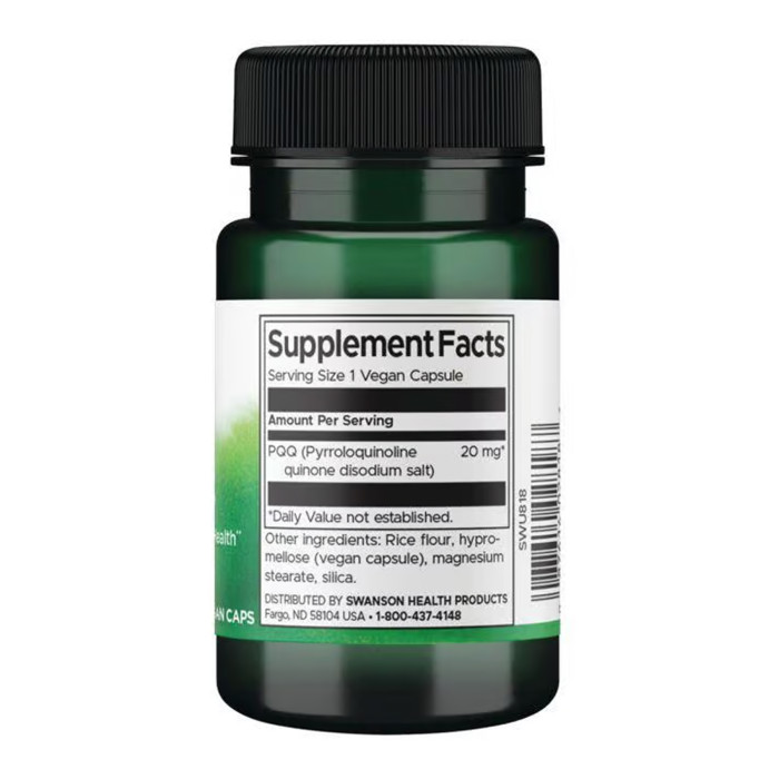 PQQ Pyrroloquinoline Quinone 20mg - 30 vcaps — офіційна ціна та характеристики
