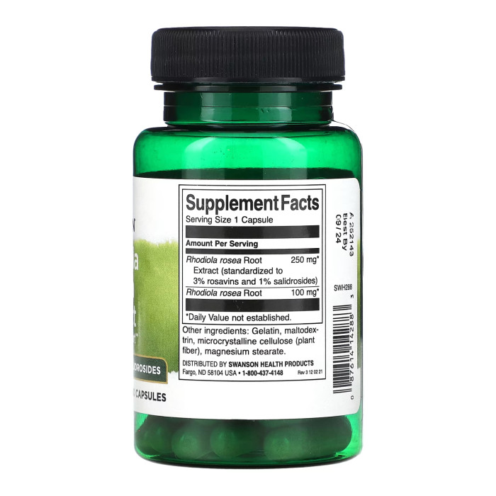 Rhodiola Rosea Extract - 60 caps — офіційна ціна та характеристики