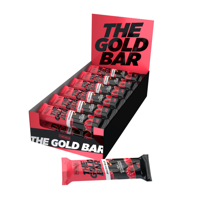 The Gold Bar - 18x45g Crispy Choco Raspberry (До 09.25) — офіційна ціна та характеристики