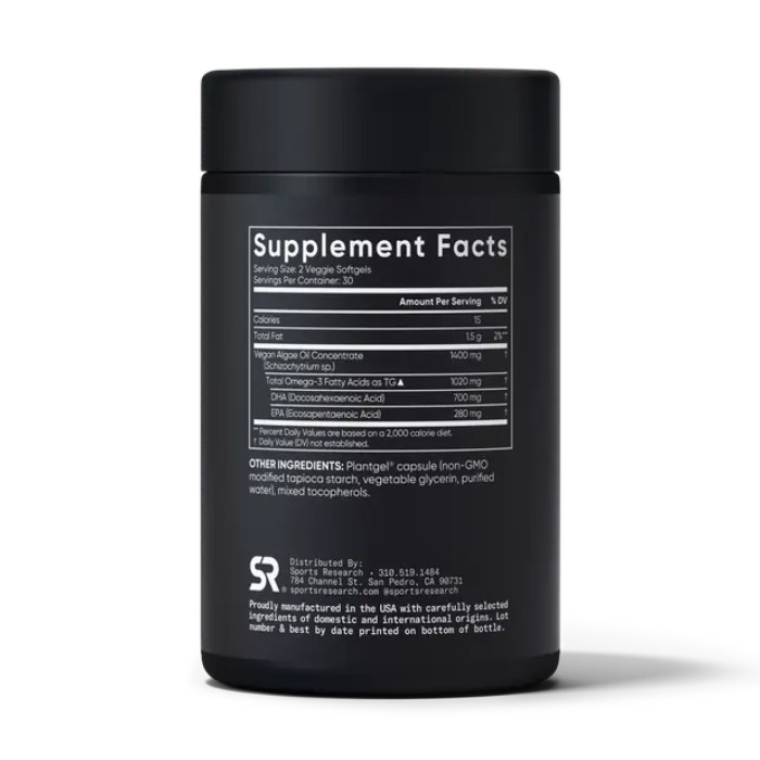 Vegan Omega-3 1400mg - 60 softgels — офіційна ціна та характеристики