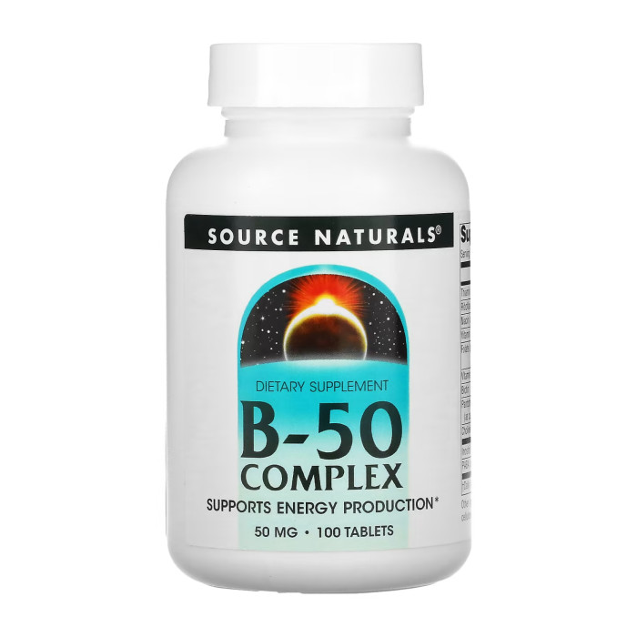 Vitamin B-50 Complex 50mg - 100 tabs — офіційна ціна та характеристики