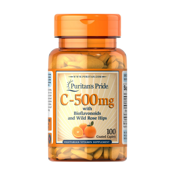Vitamin C-500 mg with Rose Hips Time Release - 100 caps — офіційна ціна та характеристики