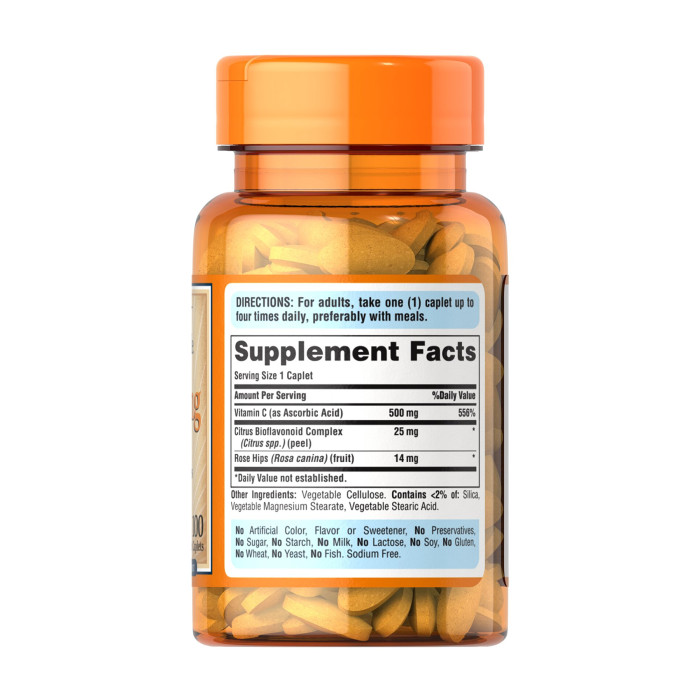Vitamin C-500 mg with Rose Hips Time Release - 100 caps — офіційна ціна та характеристики