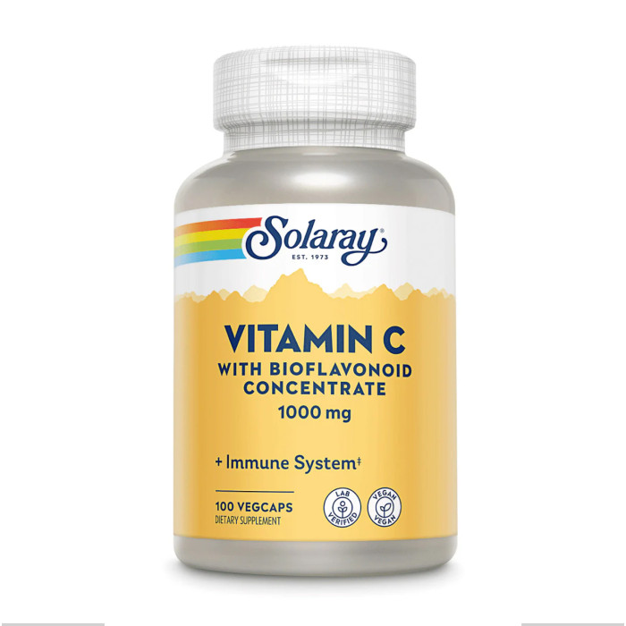 Vitamin C with Rose Hips, Acerola & Bioflavonoids 1000mg - 100 vcaps — офіційна ціна та характеристики
