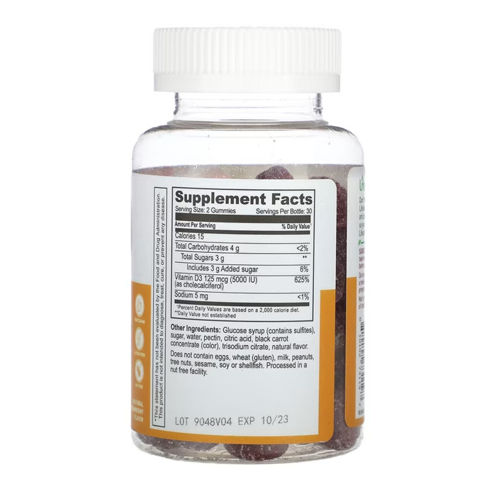 Vitamin D 5,000 IU Adult - 60 gummies — офіційна ціна та характеристики