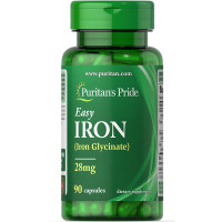 Easy Iron 28 mg (Iron Glycinate) - 90 Capsules