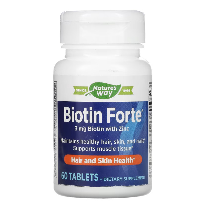 Biotin Forte 3 mg - 60 tabs — офіційна ціна та характеристики