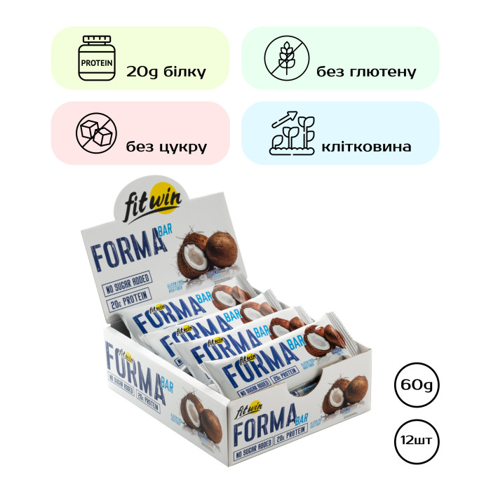 Forma Bar - 12x60g Coconut — офіційна ціна та характеристики