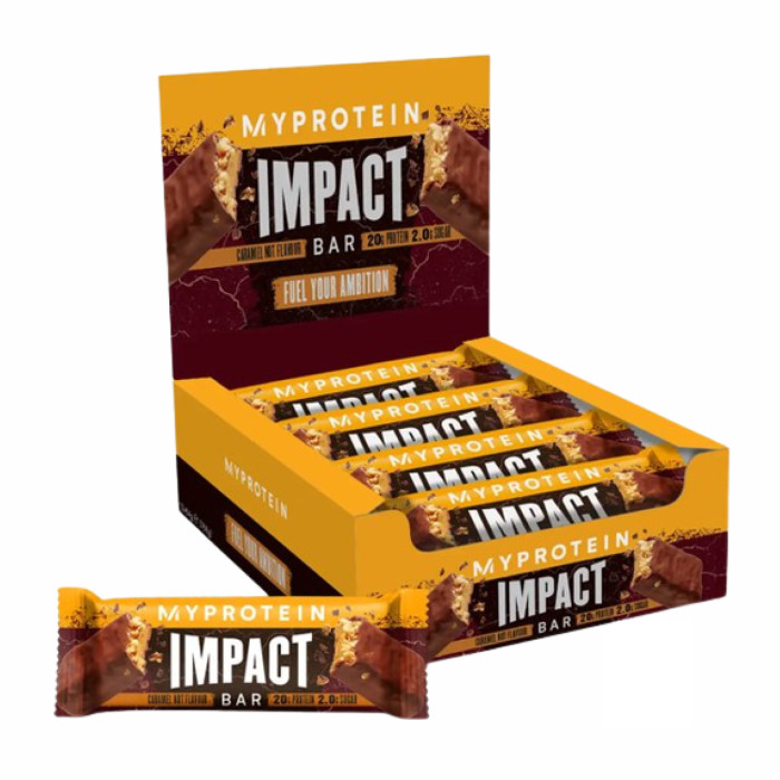 Impact Protein Bar - 12x64g Caramel Nut — офіційна ціна та характеристики