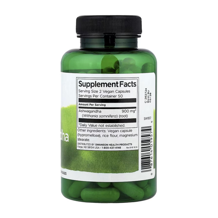 Ashwagandha 450mg - 100caps (Пошкоджена банка) — офіційна ціна та характеристики