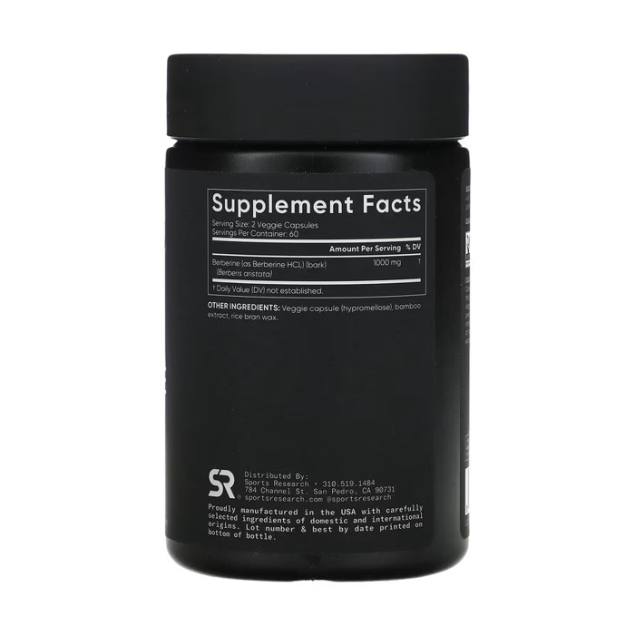 Berberine 1000mg - 120 vcaps — офіційна ціна та характеристики