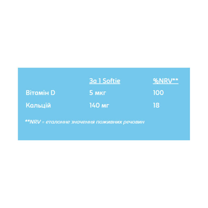 Softies Calcium & Vitamin D - 30 softgels Strawberry