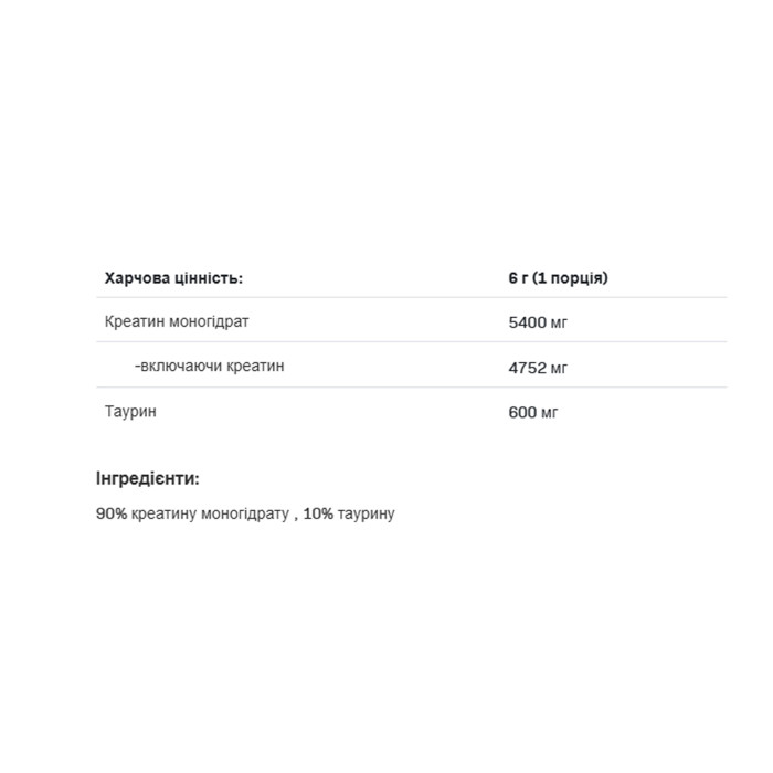 Creatine Muscle Max - 1000g Pure — офіційна ціна та характеристики