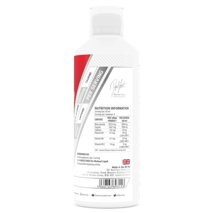 Muscle Force PWO Liquid - 500ml Orange