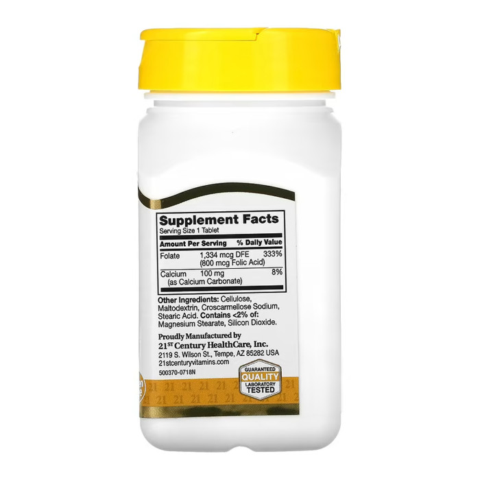 Folic Acid 800 mcg - 180 tabs — офіційна ціна та характеристики