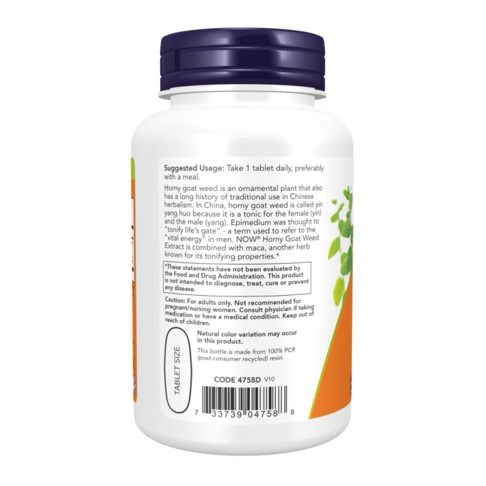 Horny Goat Weed Extract 750 mg - 90 tabs — офіційна ціна та характеристики