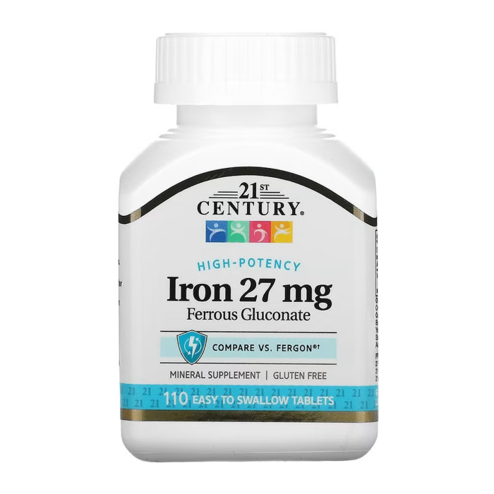 Iron 27 mg Ferrous Gluconate - 110 tabs — офіційна ціна та характеристики