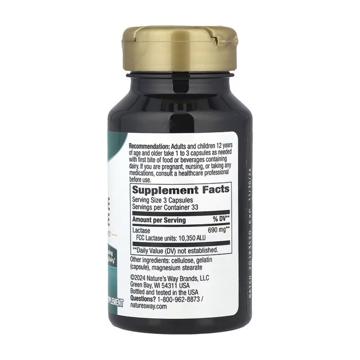 Lactase Enzyme - 100 caps — офіційна ціна та характеристики