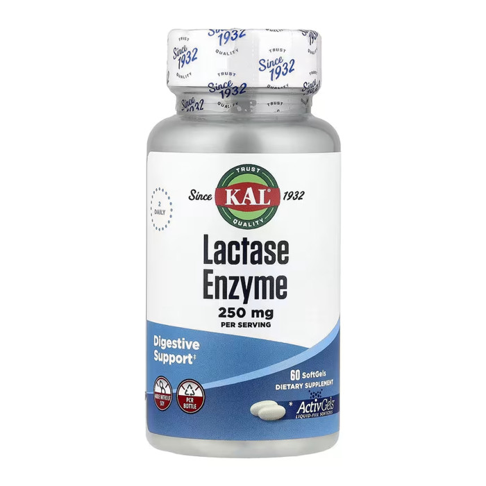 Lactase Enzyme 250mg - 60 softgels — офіційна ціна та характеристики