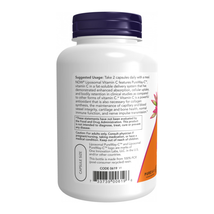 Liposomal Vitamin C - 120 vcaps — офіційна ціна та характеристики