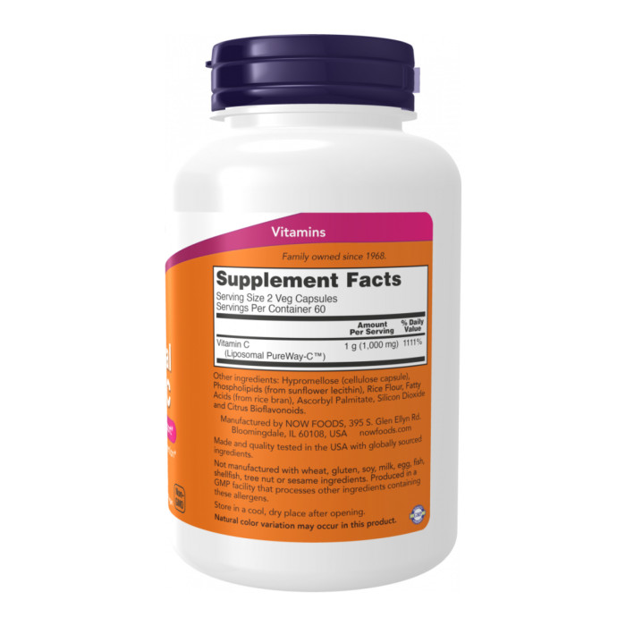 Liposomal Vitamin C - 120 vcaps — офіційна ціна та характеристики