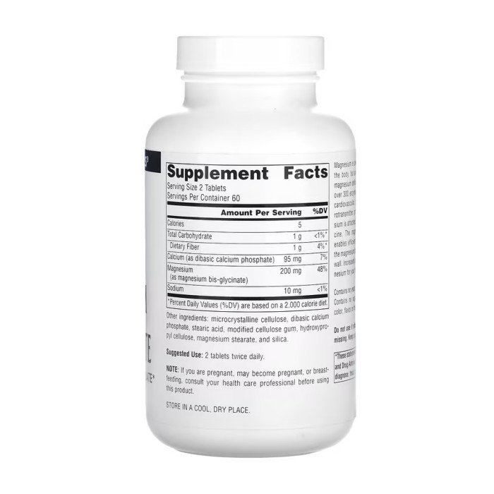 Magnesium Bis-Glycinate - 120 tabs — офіційна ціна та характеристики