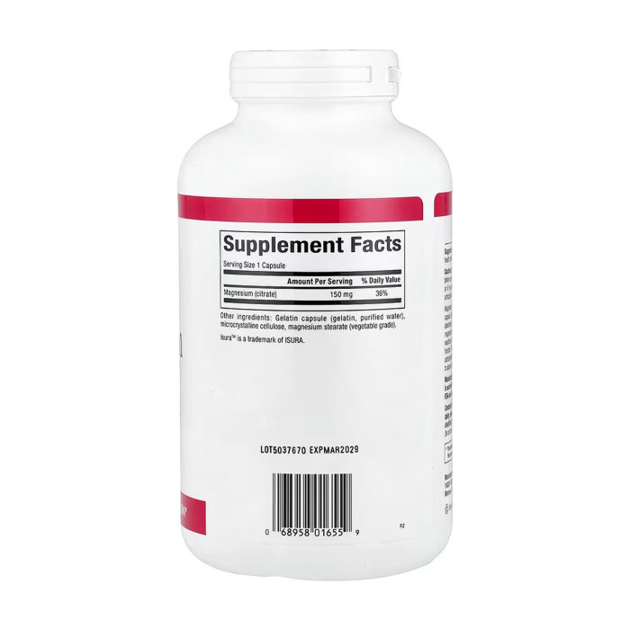 Magnesium Citrate 150mg - 360 caps — офіційна ціна та характеристики