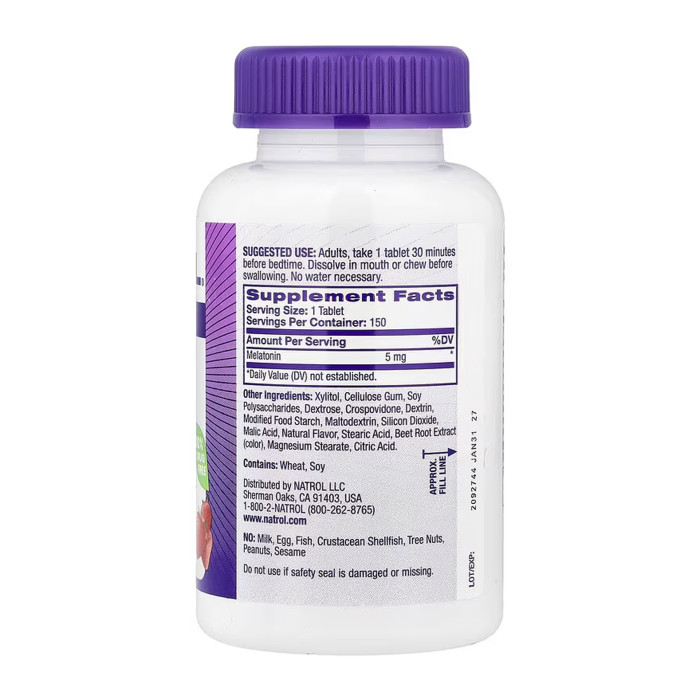 Melatonin 5mg - 150 tabs — офіційна ціна та характеристики