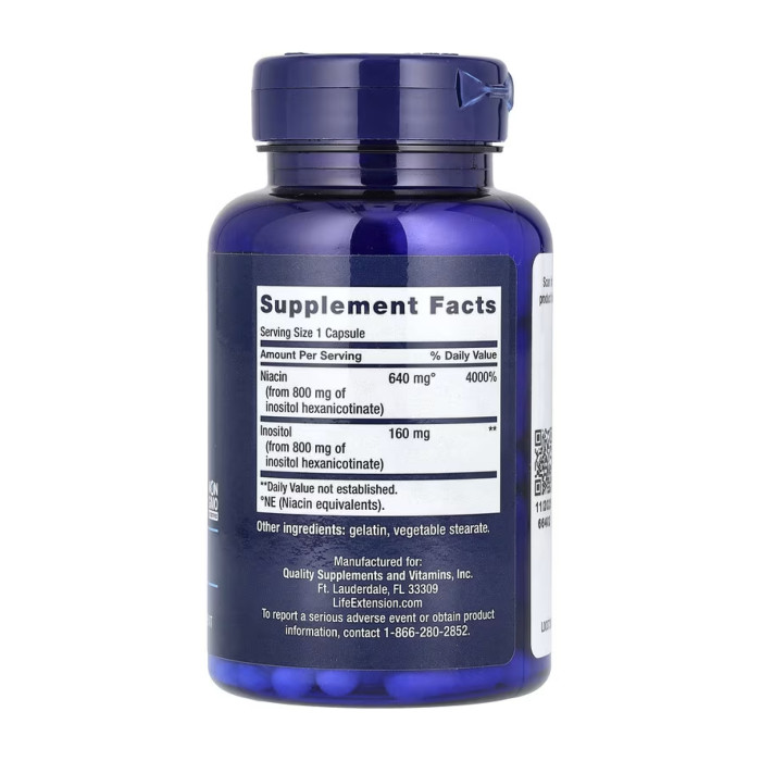 No Flush Niacin 640 mg - 100 caps — офіційна ціна та характеристики
