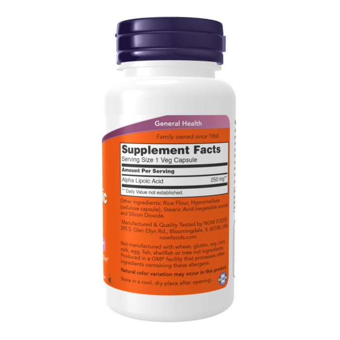 Alpha Lipoic Acid 250 mg - 60 vcaps — офіційна ціна та характеристики