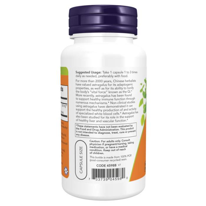 Astragalus Extract 500mg - 90vcaps — офіційна ціна та характеристики