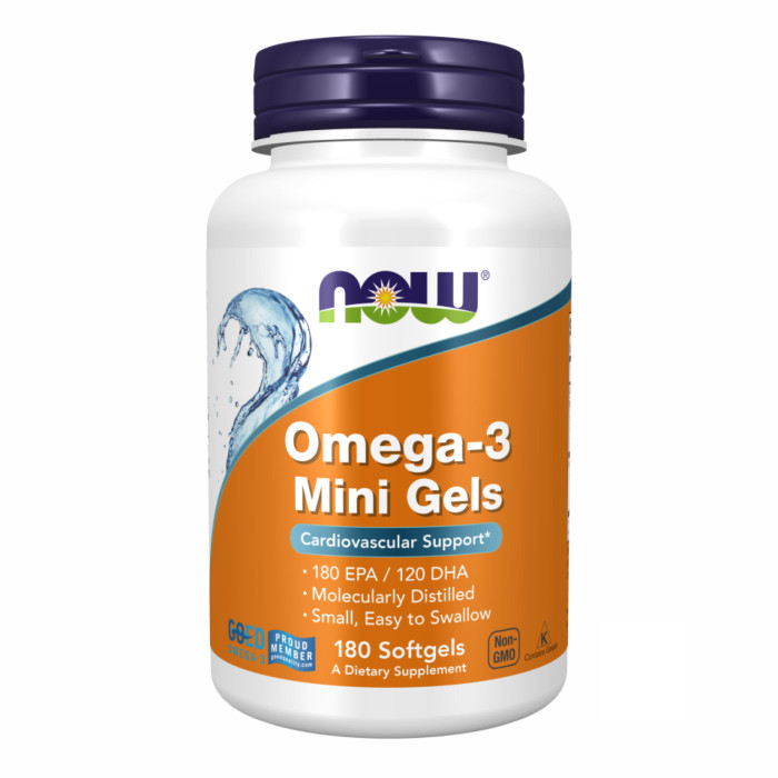 Omega-3 Mini Gels 500 mg - 180 sgels — офіційна ціна та характеристики