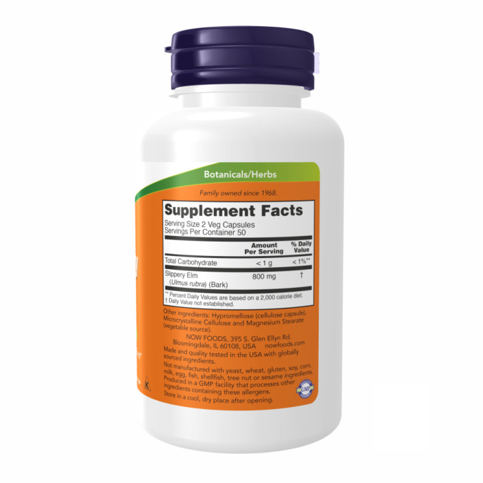 Slippery Elm 400 mg - 100 vcaps — офіційна ціна та характеристики