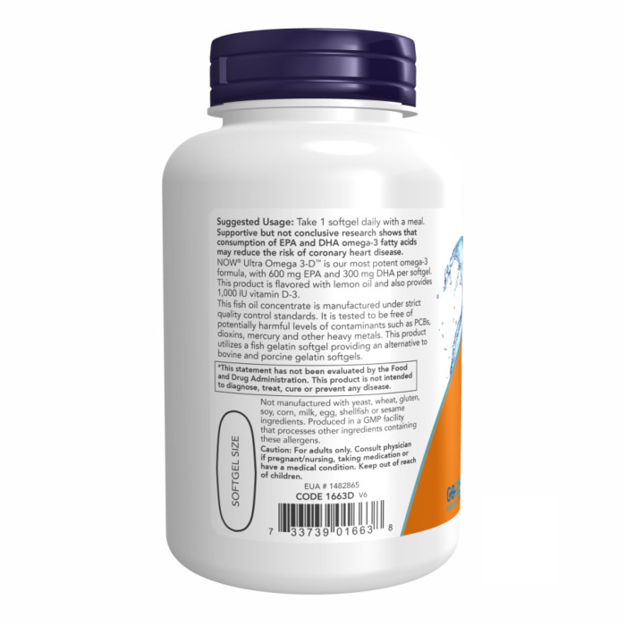 Ultra Omega 3-D Softgels - 90 softgels — офіційна ціна та характеристики