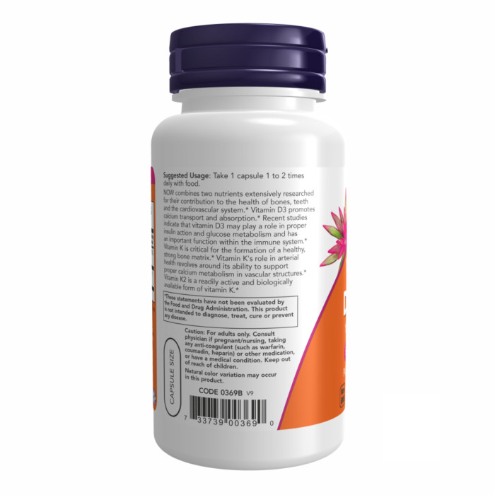 VIT D-3 & K2 1000 IU - 120 vcaps — офіційна ціна та характеристики