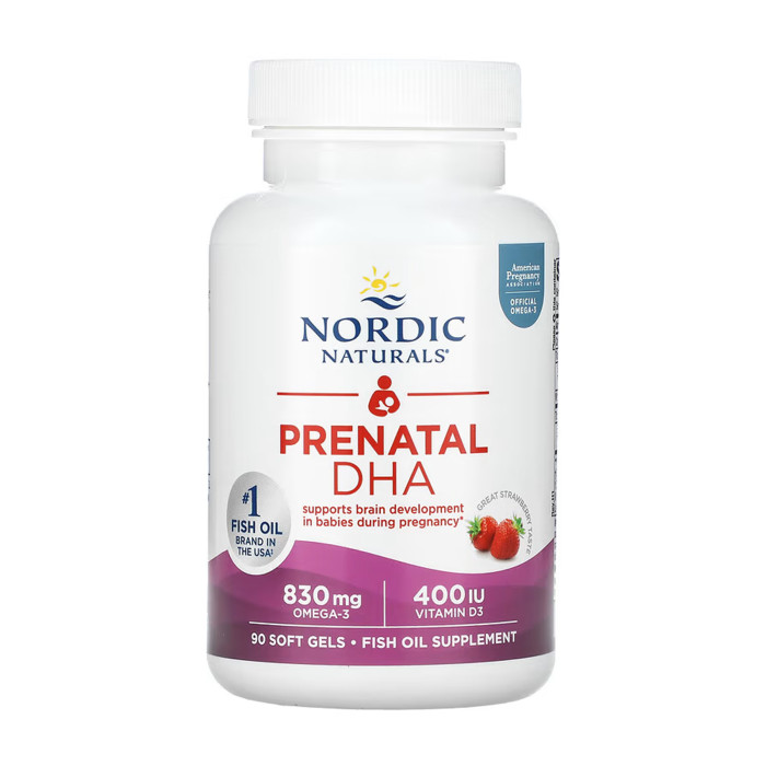Prenatal DHA - 90 softgels Strawberry — офіційна ціна та характеристики