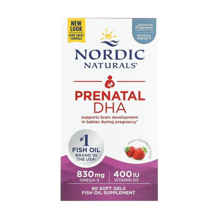 Prenatal DHA - 90 softgels Strawberry — офіційна ціна та характеристики