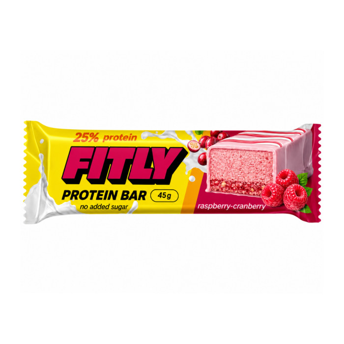 Protein Bar - 12x45g Raspberry Cranberry — офіційна ціна та характеристики