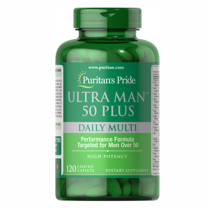 Ultra Man™ 50 Plus Daily Multi - 120caps — офіційна ціна та характеристики
