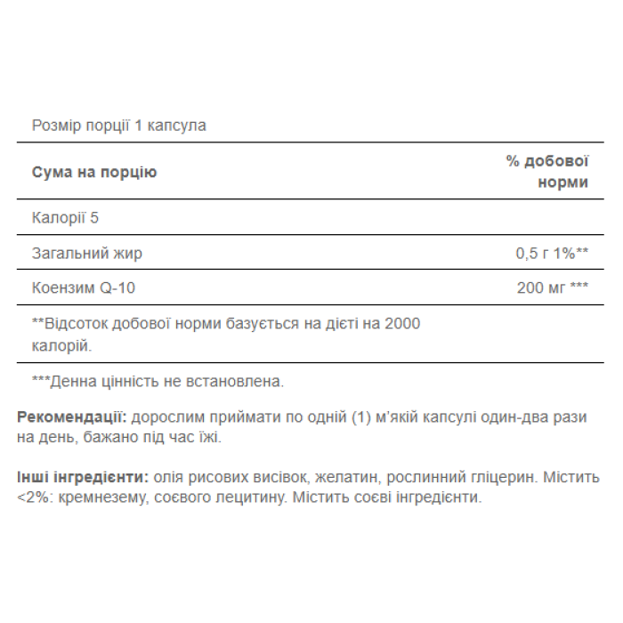 CO Q-10 200mg - 120softgels